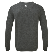 Wollmischpullover mit V-Kragen