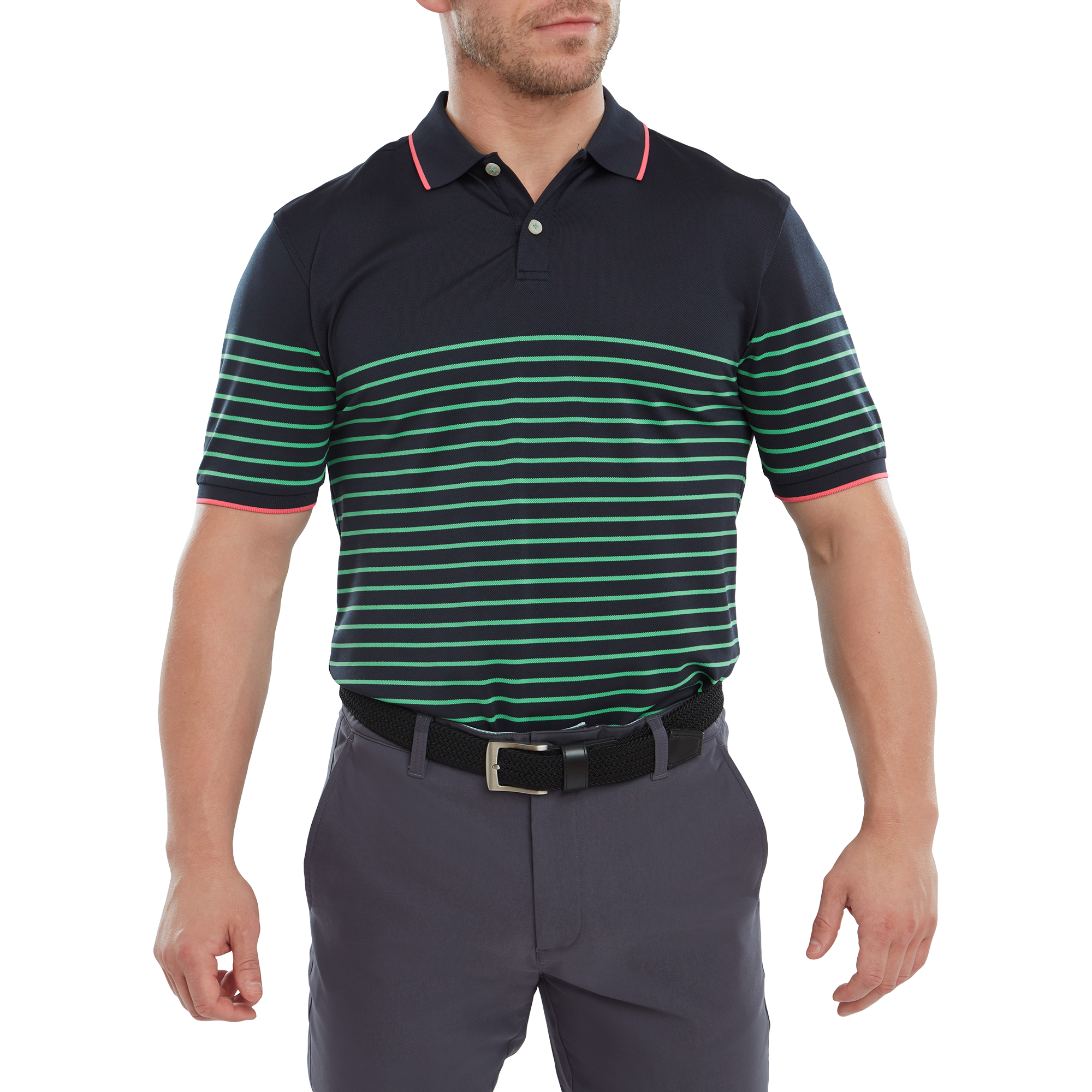 Pik&eacute;e mit Streifen