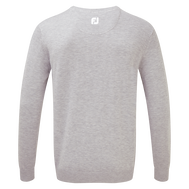 Pullover Col V Mélange de Laine