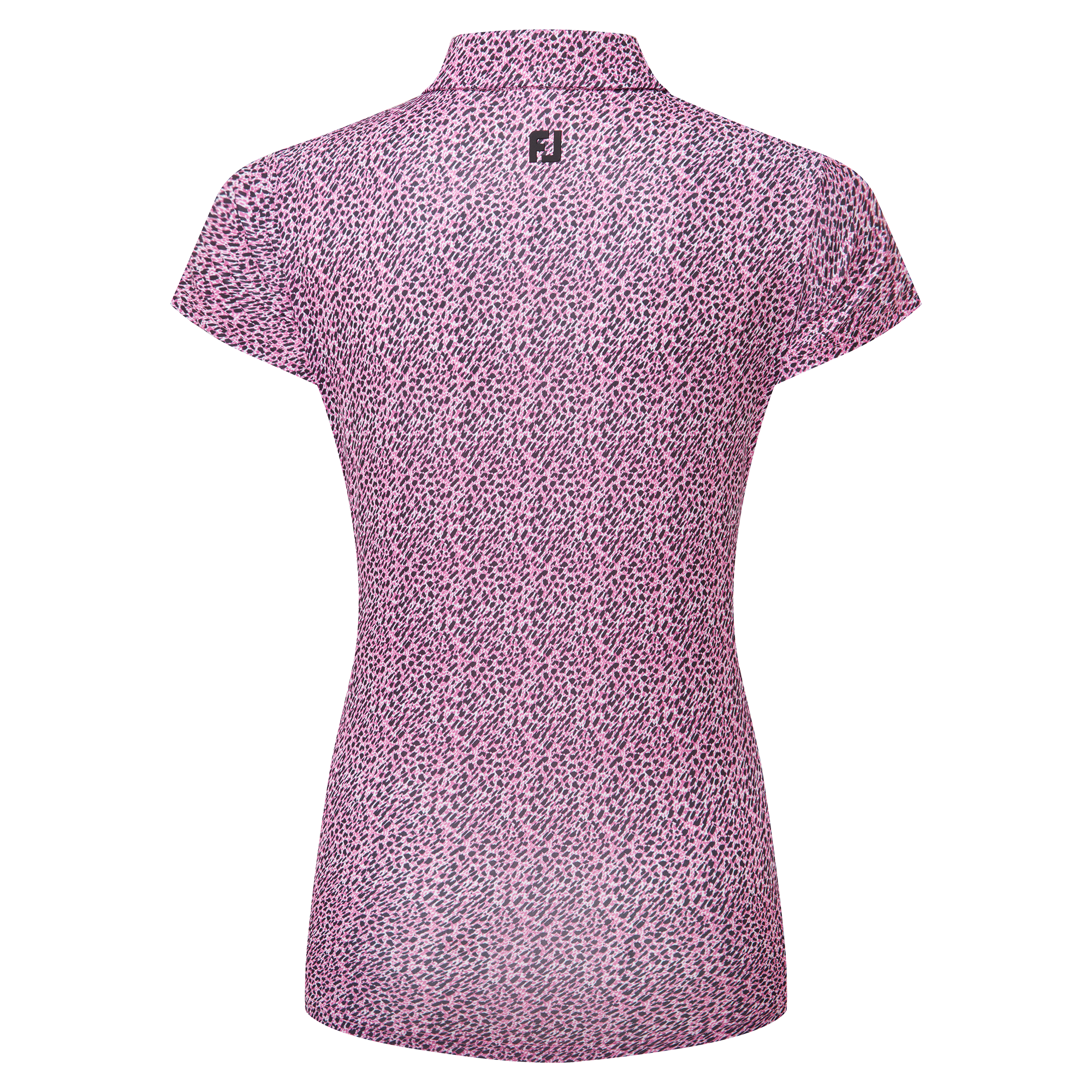 Polo en fil d'Ecosse &agrave; mancherons &agrave; imprim&eacute; animal