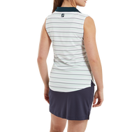 Sleeveless Striped Lisle