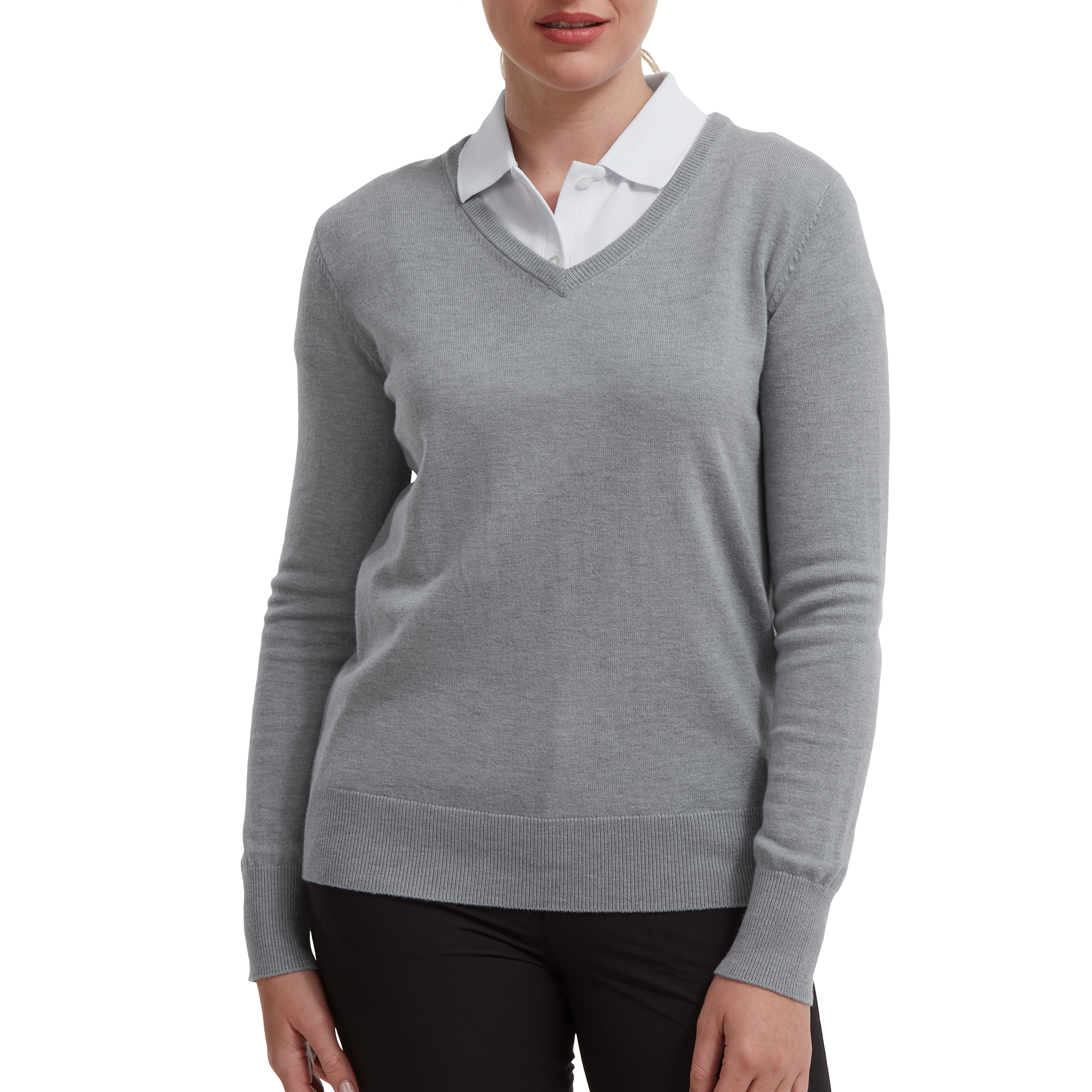 Wool Blend V-Neck Pullover