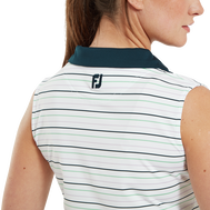 Sleeveless Striped Lisle