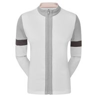Colourblock Damen-Midlayer mit Reißverschluss
