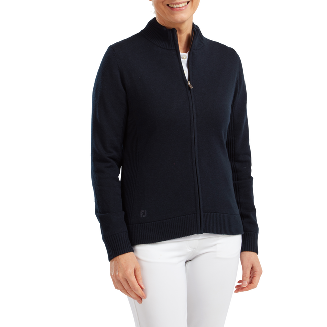 Strickjacke aus Funktionsmaterial mit Wolle