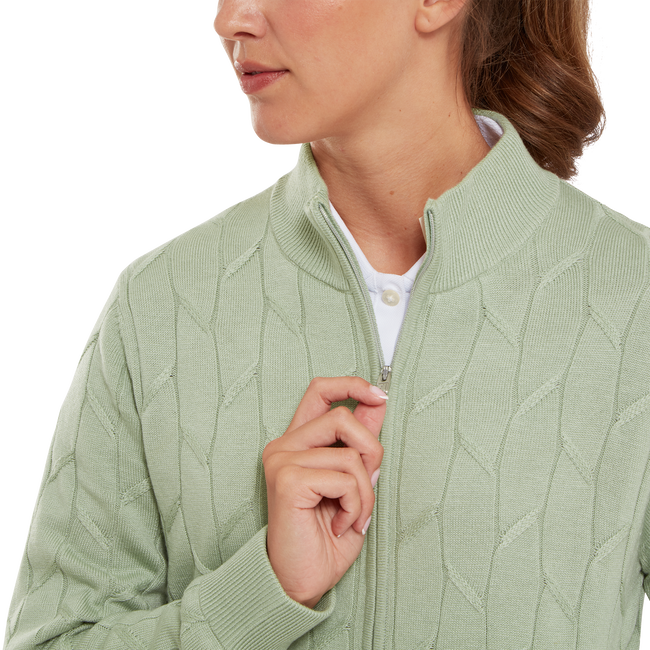 Full-Zip Lined Pullover