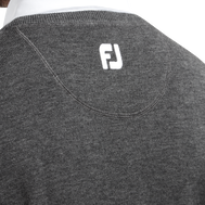 Wollmischpullover mit V-Kragen