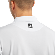 Stretch Pique Solid Rib Knit Collar
