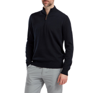 Pullover Zippé Mélange de Laine