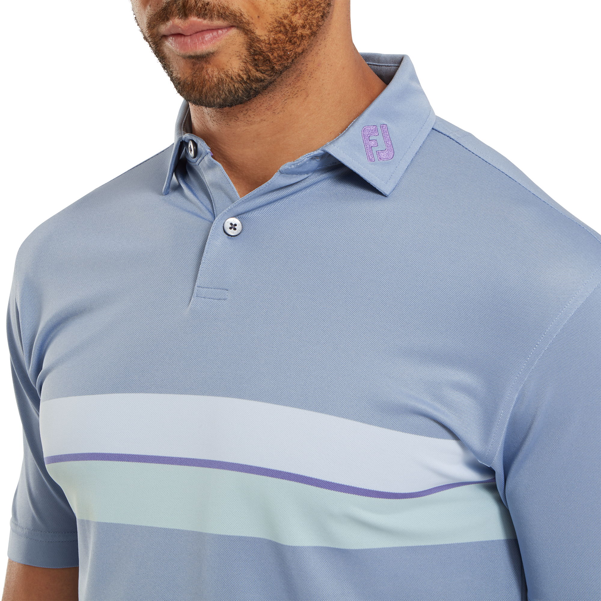 Doppel-Bruststreifen Piqu&eacute;