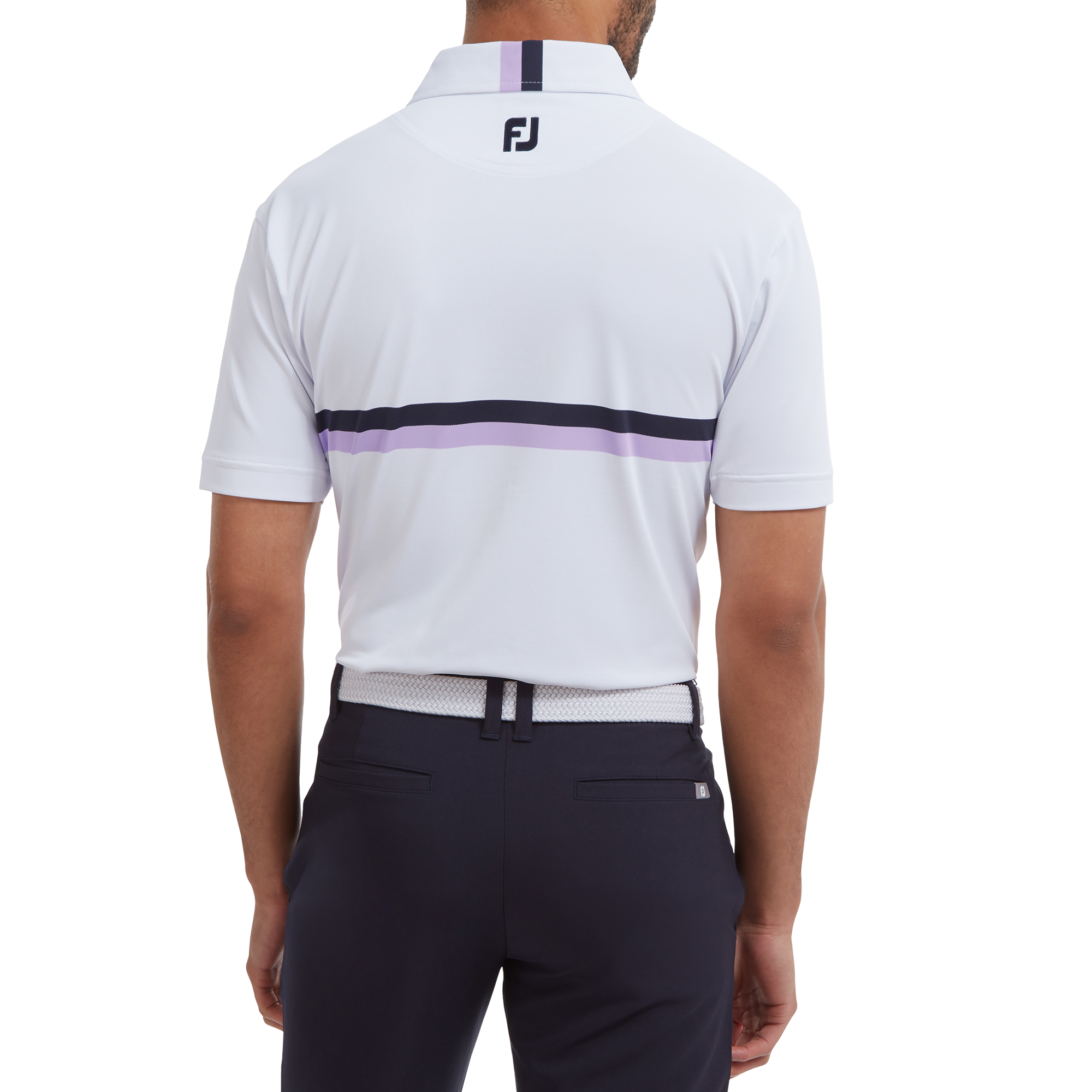 Pik&eacute;e mit zwei Bruststreifen