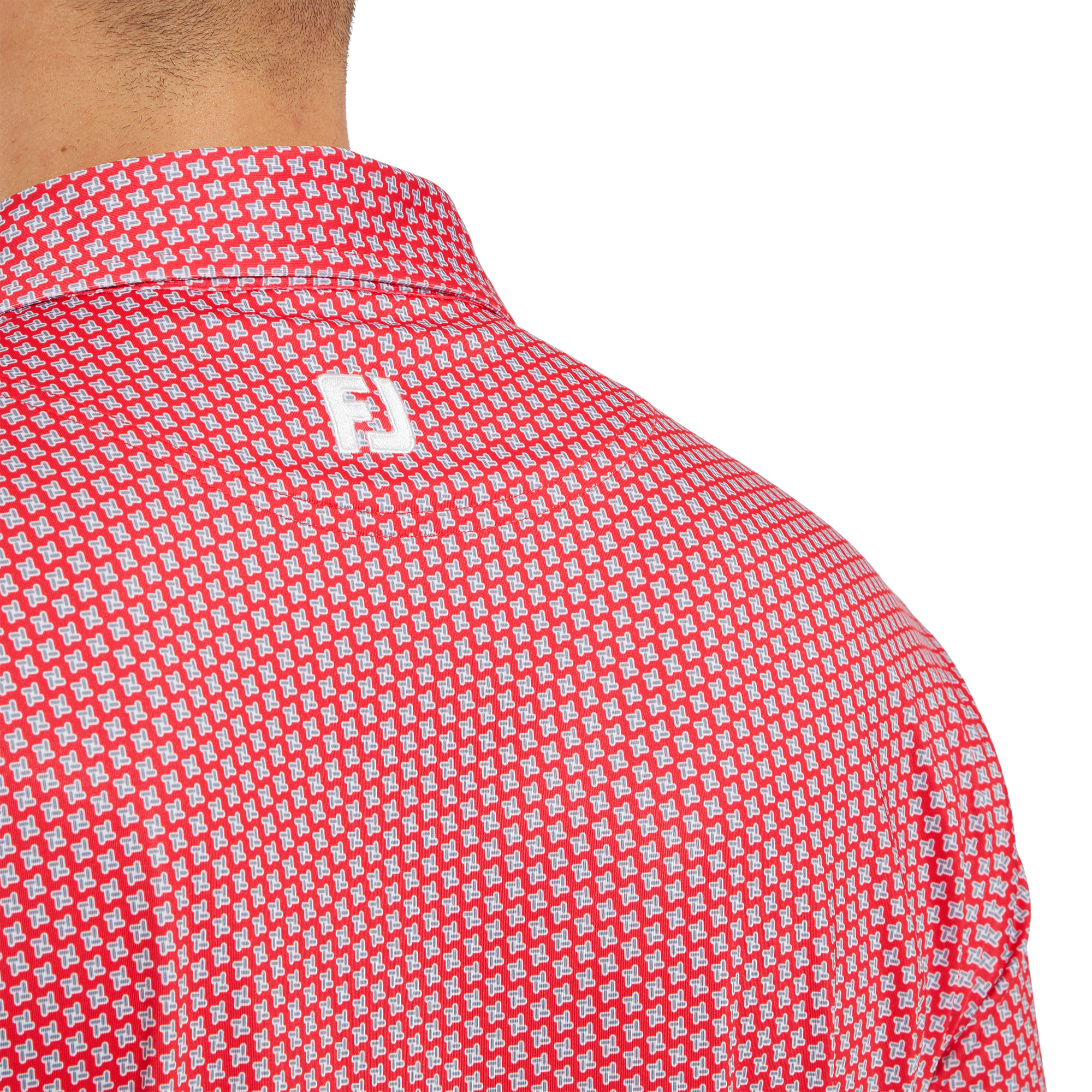 Polo en fil d'Ecosse imprim&eacute; pied de poule