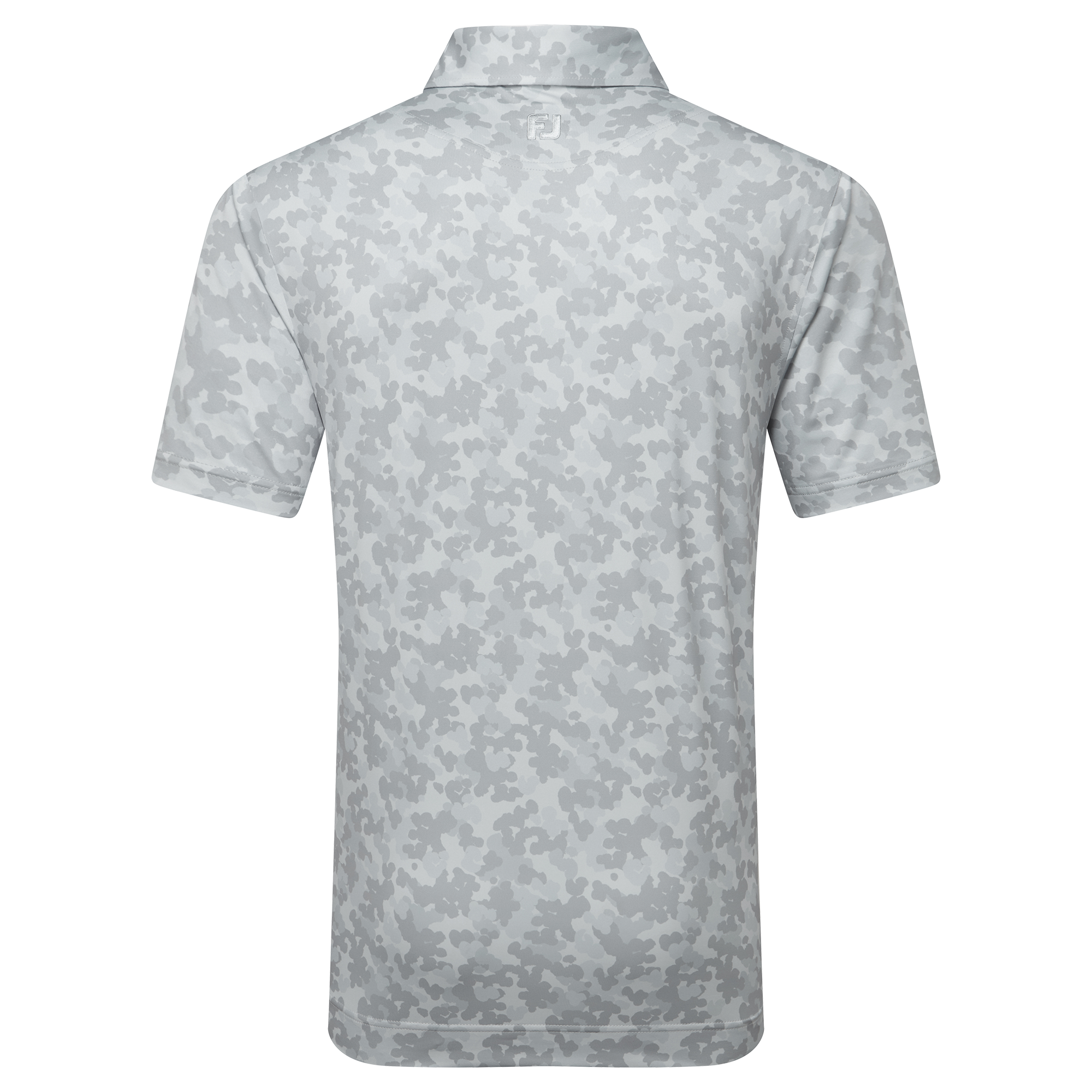 Polo en fil d'Ecosse imprim&eacute; camouflage