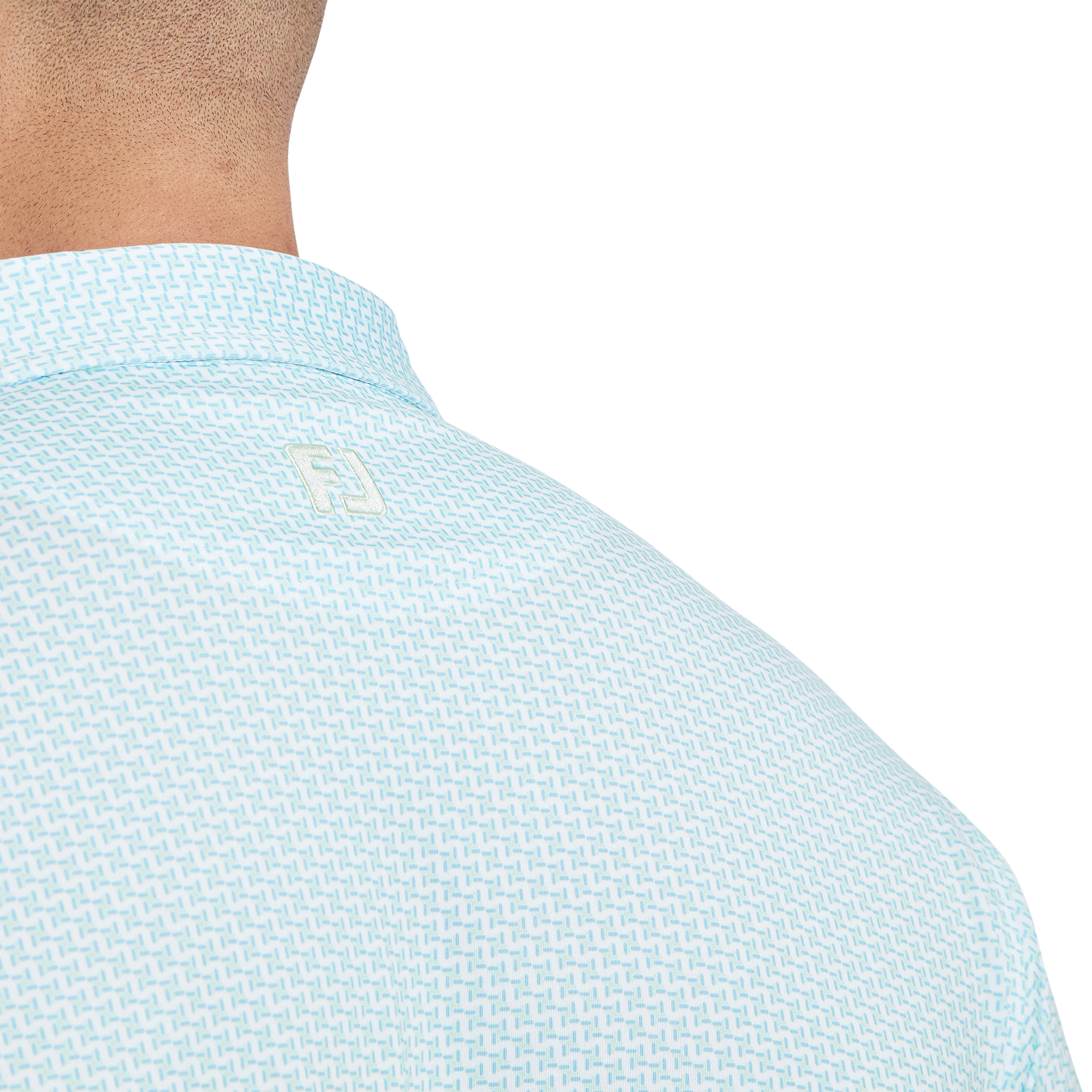 Polo en fil d'Ecosse imprim&eacute; pied de poule