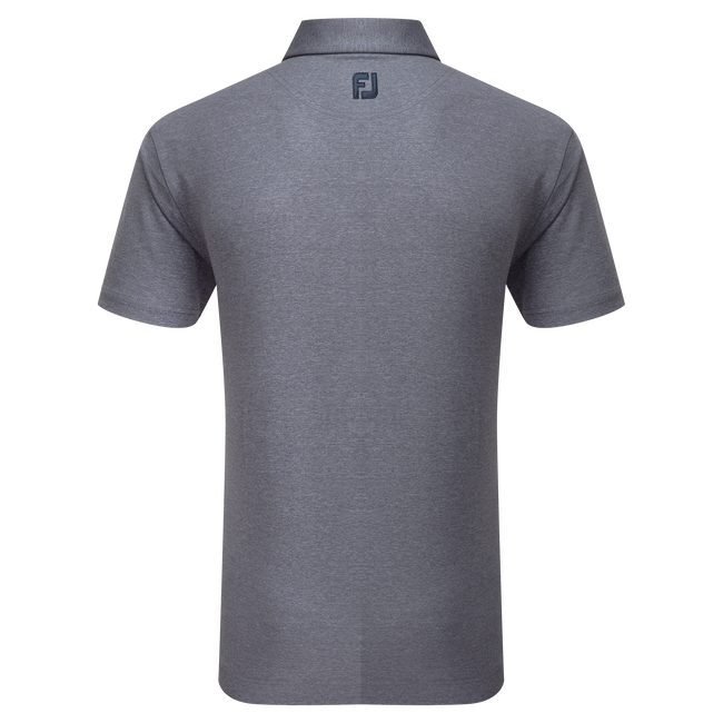 Polo chiné uni en fil d'Ecosse