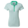 Polo femme manches courtes en fil d'Écosse à col boutonné