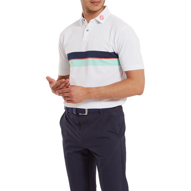 Doppel-Bruststreifen Piqué