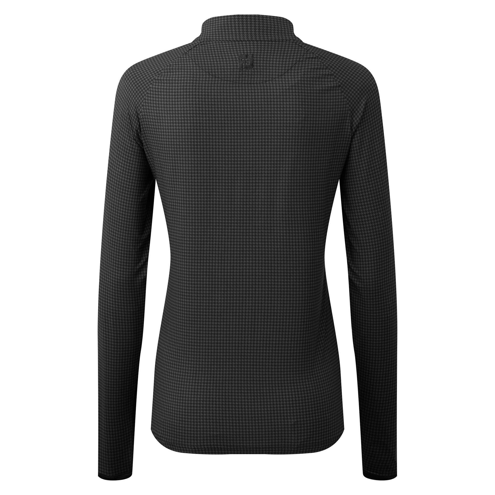 Gewebte Jacke mit Hahnentritt Print