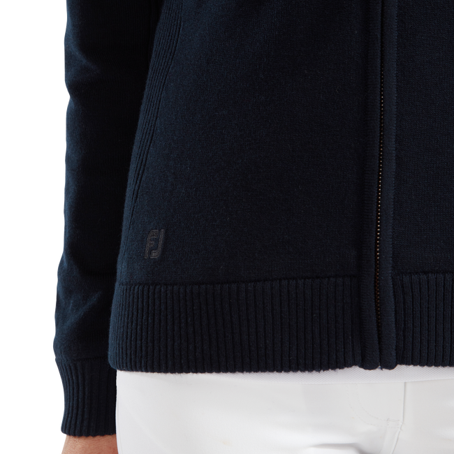Strickjacke aus Funktionsmaterial mit Wolle