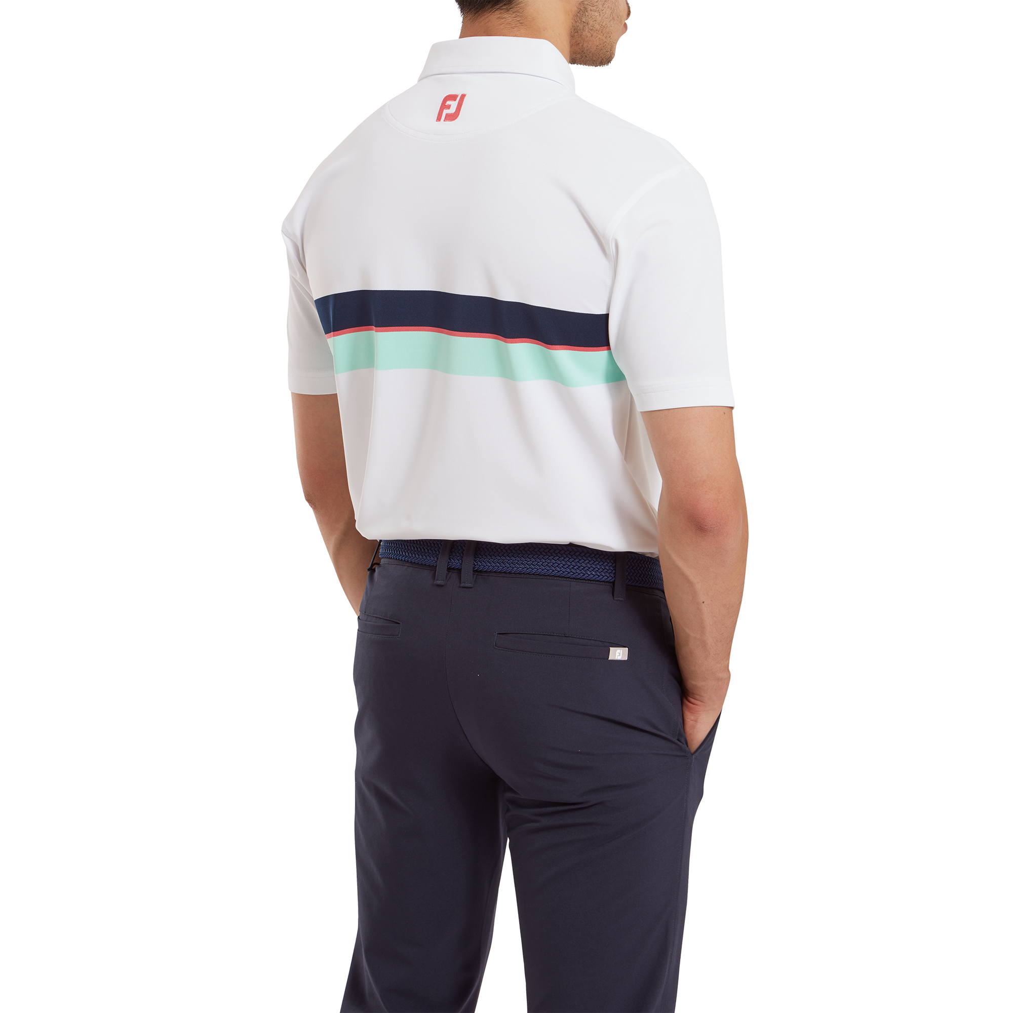 Doppel-Bruststreifen Piqu&eacute;