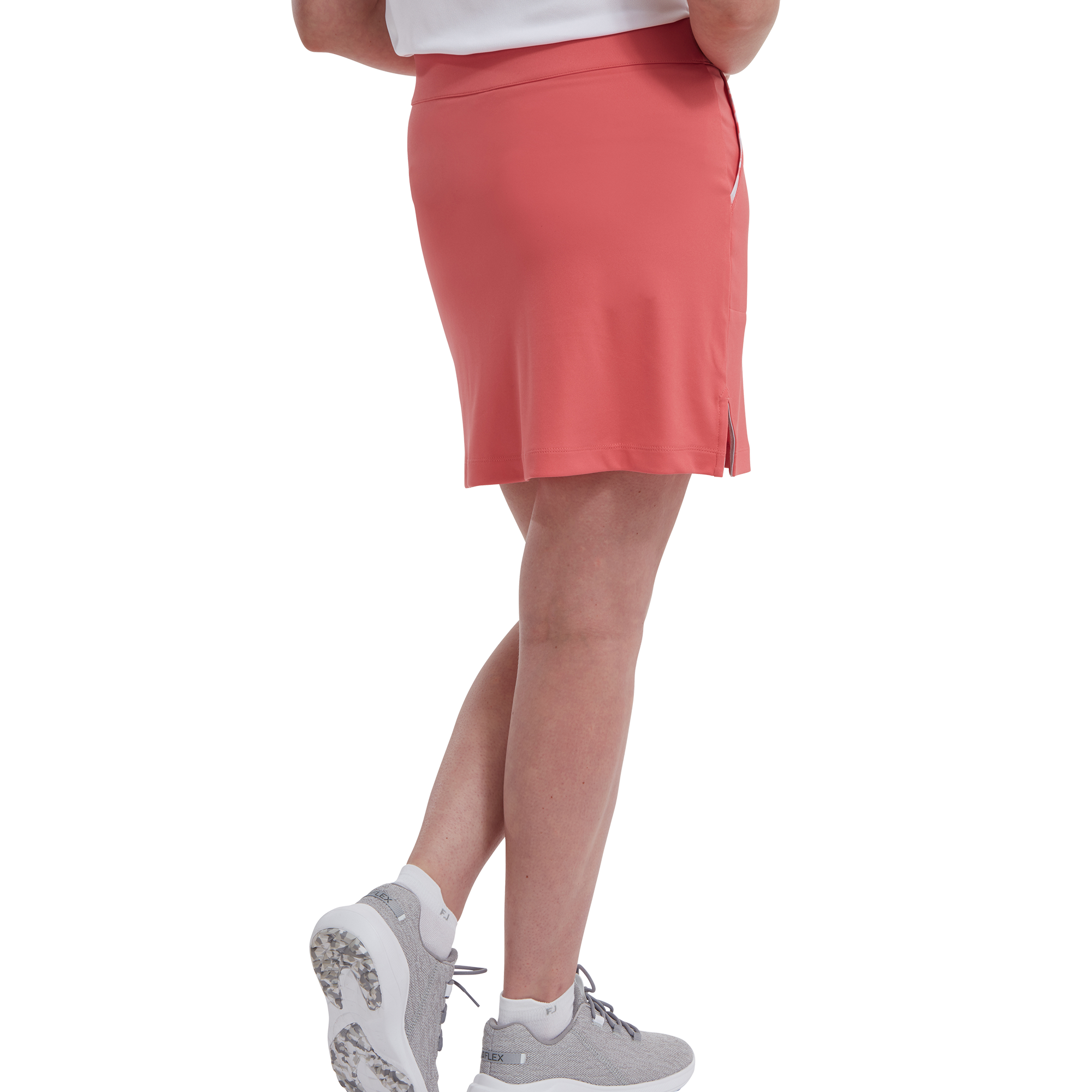 Interlock-Skort mit Akzentpaspel