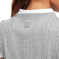 Women's Wool Blend Cable Knit V-Neck Vest