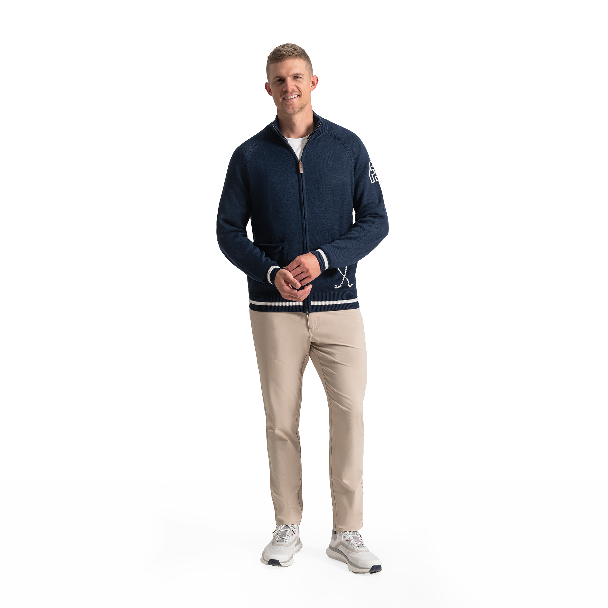 Apr&egrave;s Tee Knit Full-Zip Sweater