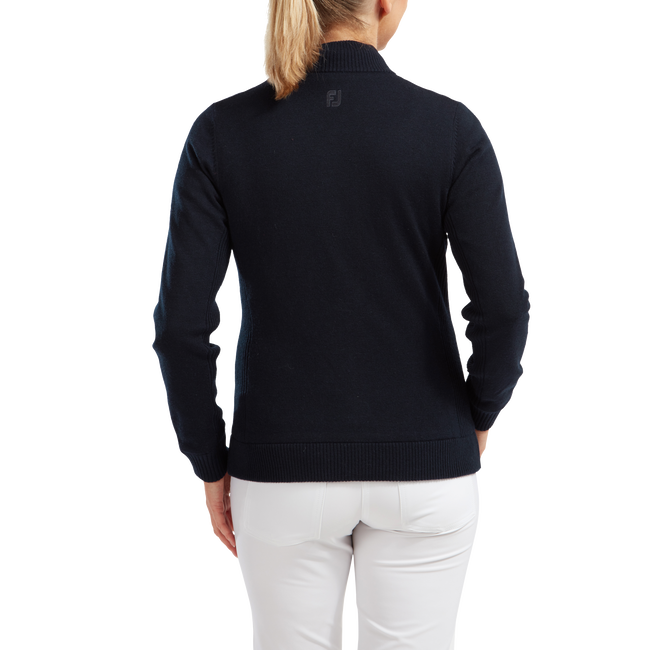 Strickjacke aus Funktionsmaterial mit Wolle