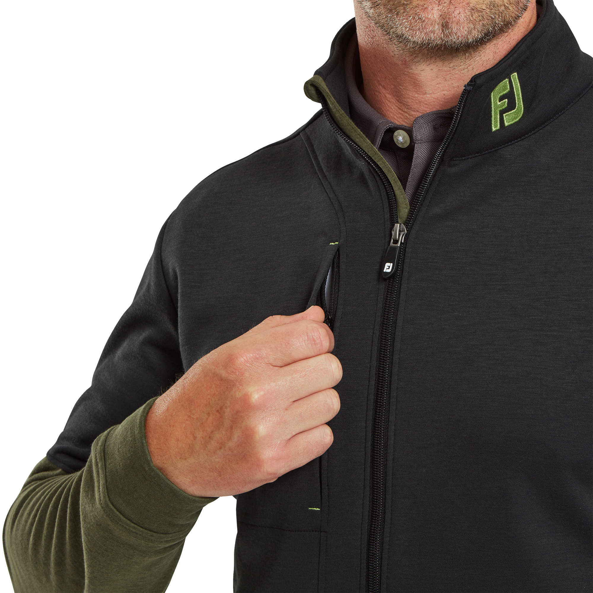 Colour Block Full-Zip Chill Out