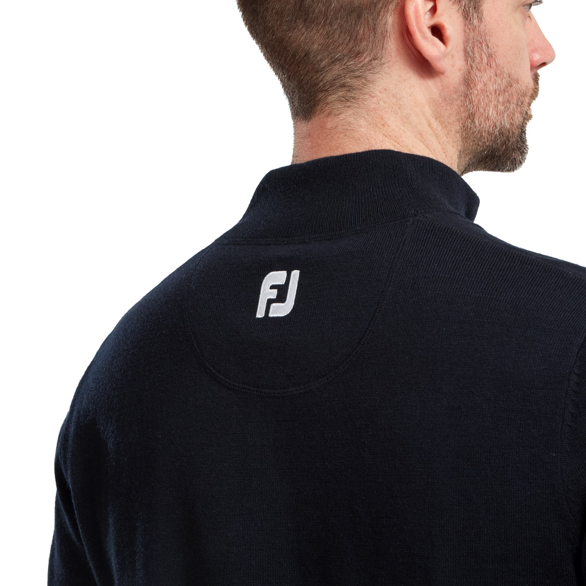 Wollmischpullover mit 1/2 Rei&szlig;verschluss