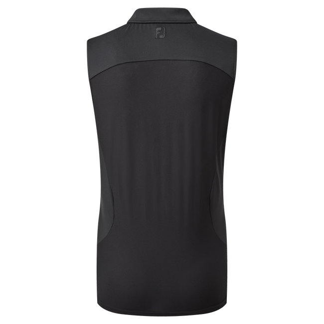 Mesh Back Sleeveless Lisle