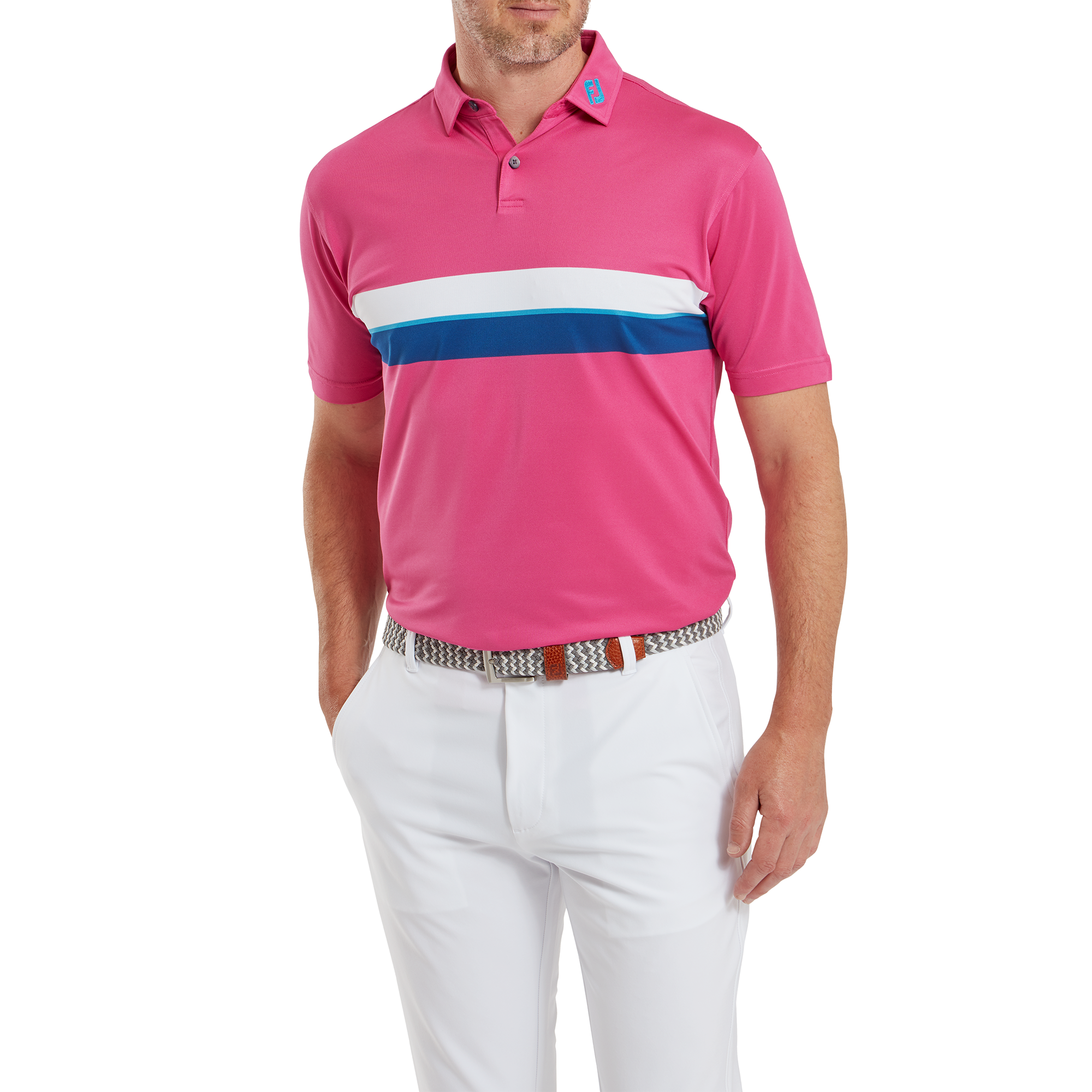 Doppel-Bruststreifen Piqu&eacute;