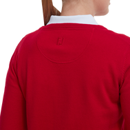 Wollmischpullover mit V-Ausschnitt