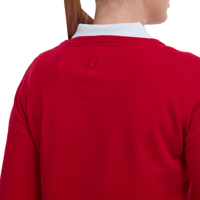 Wollmischpullover mit V-Ausschnitt