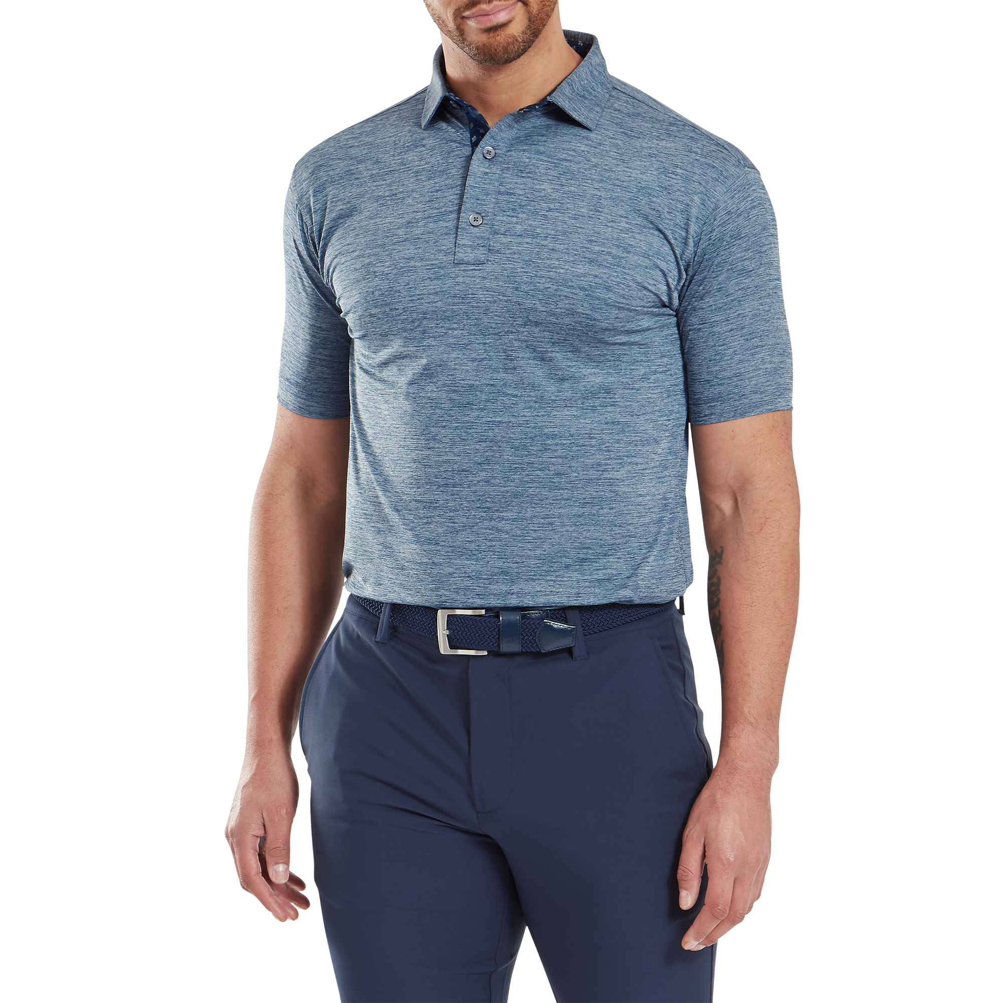 Pastell Lisle mit Besatz