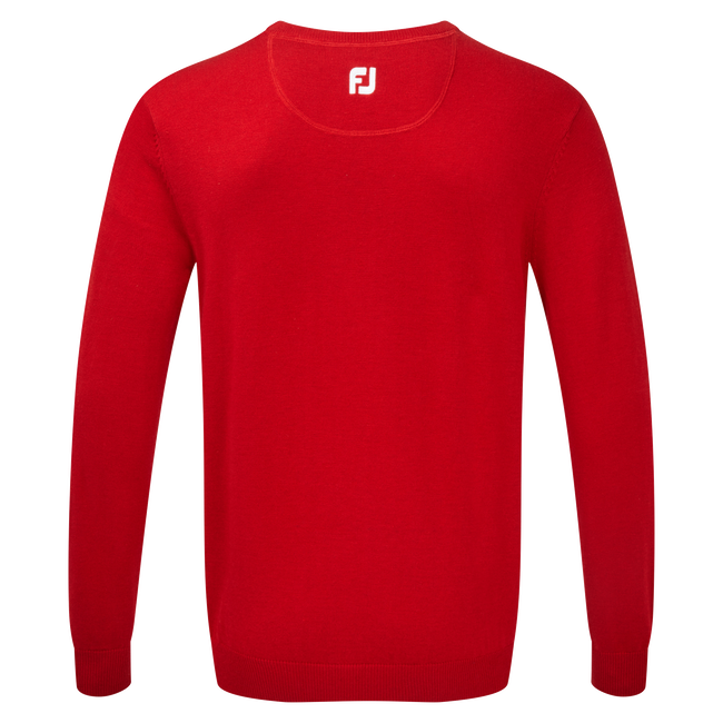 Pullover Col V Mélange de Laine