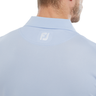 Stretch Piqué mit Rippenstrick-Kragen, Uni