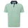 Polo Piqué uni avec patte de boutonnage rayée