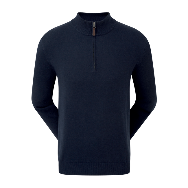 Pullover Zippé Mélange de Laine