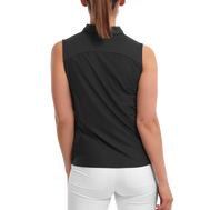 Mesh Back Sleeveless Lisle