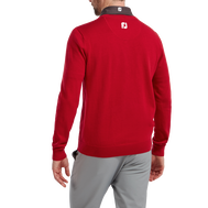 Pullover Col V Mélange de Laine