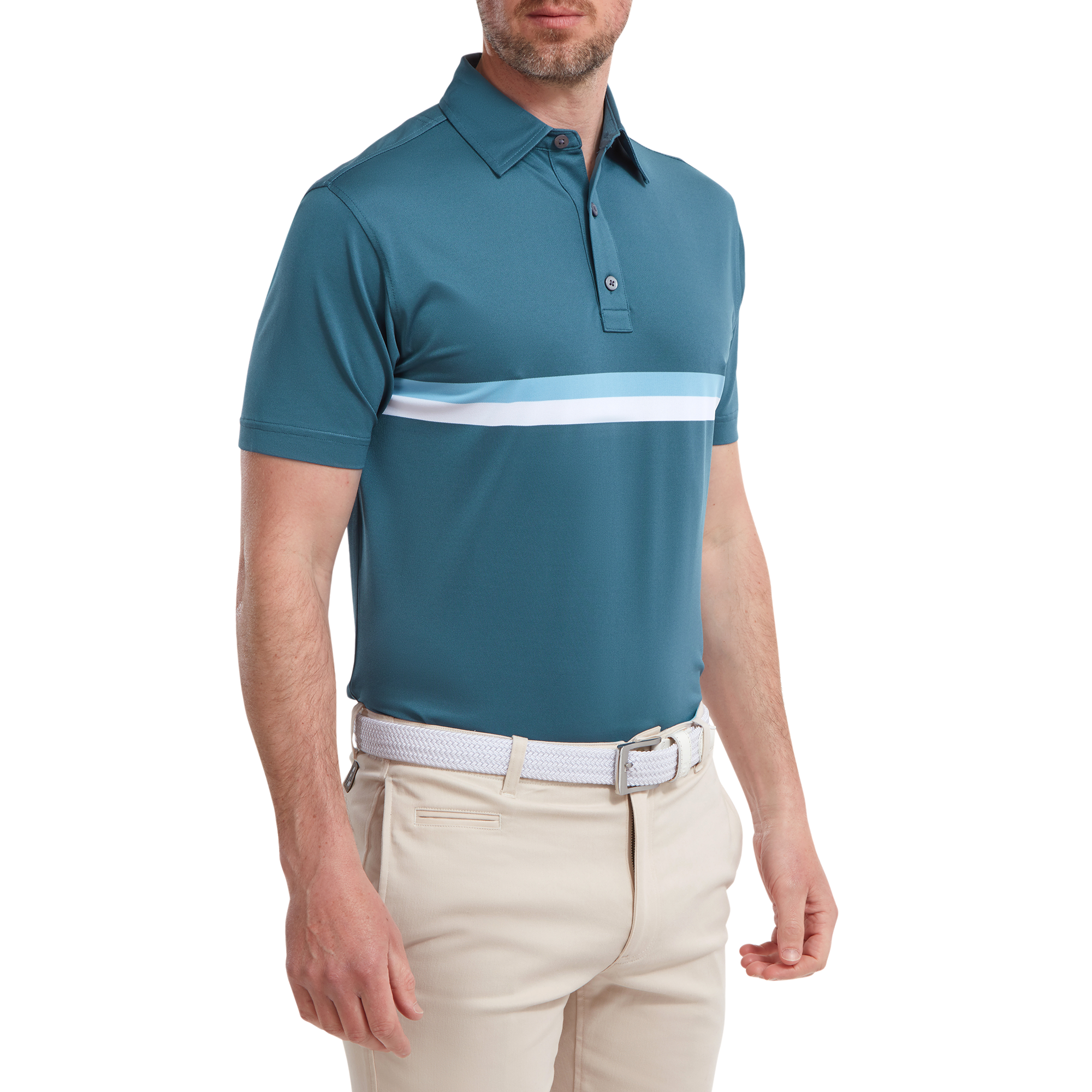 Pik&eacute;e mit zwei Bruststreifen