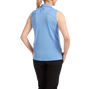 Women&#39;s Mesh Back Solid Sleeveless Lisle