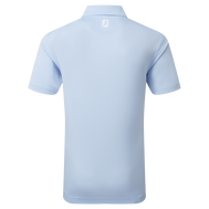 Stretch Piqué mit Rippenstrick-Kragen, Uni