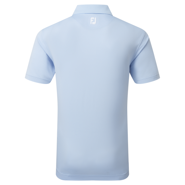 Stretch Piqué mit Rippenstrick-Kragen, Uni