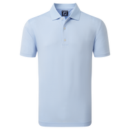 Stretch Piqué mit Rippenstrick-Kragen, Uni