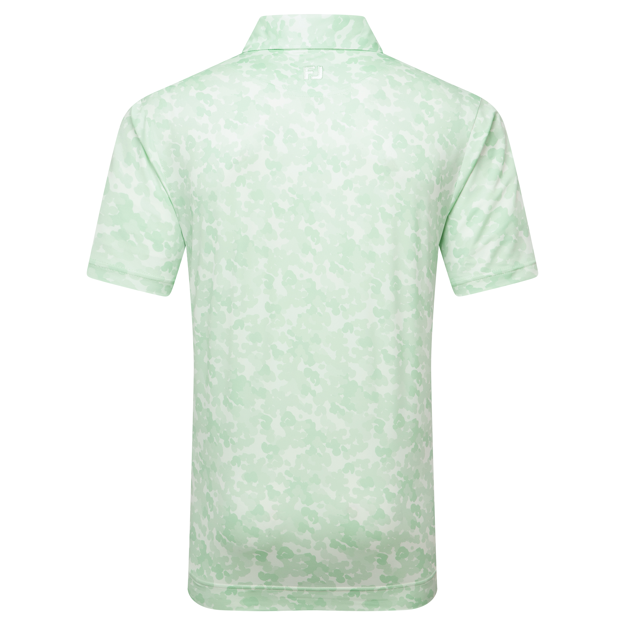 Polo en fil d'Ecosse imprim&eacute; camouflage