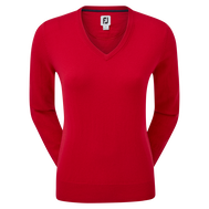 Wollmischpullover mit V-Ausschnitt