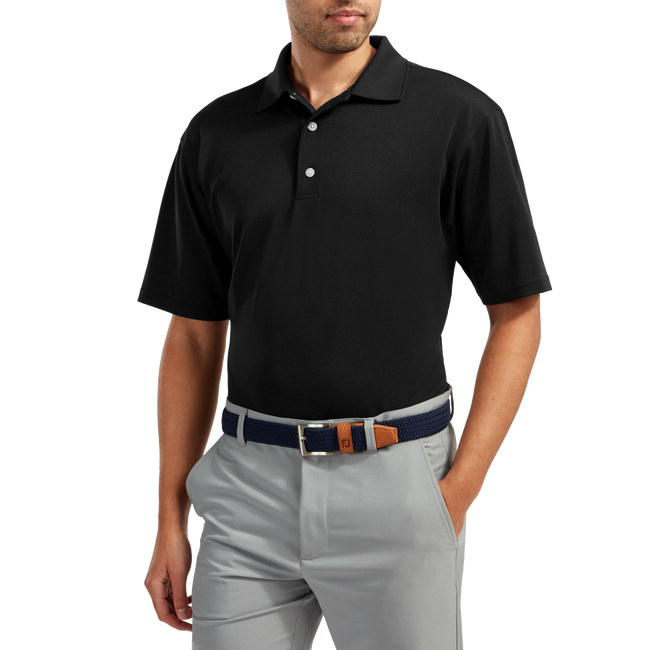 Stretch Pique Solid Knit Collar