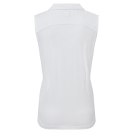 Polo en Fil d'Ecosse sans manche avec dos en maille